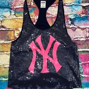 🌟BOGO🌟 V.S Pink x Yankees sequins tank top